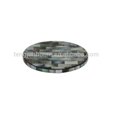 shell mosaic cup mat